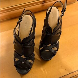 Calvin Klein Black Strappy Heels